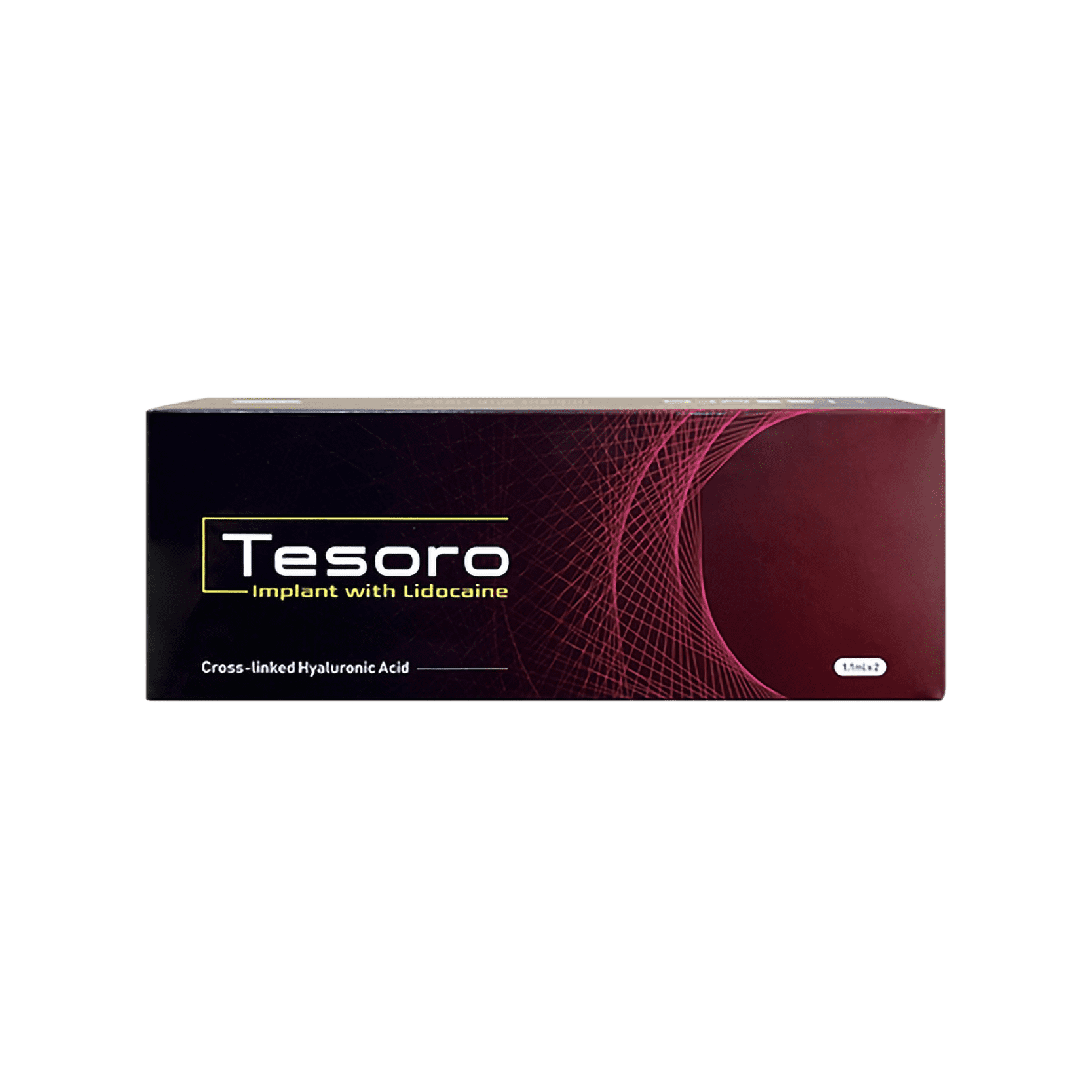 TESORO IMPLANT with LiDO high-density hyaluronic acid filler for deep contouring and facial sculpting.