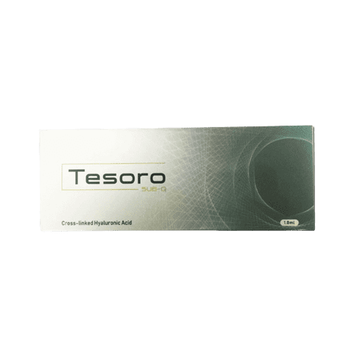 TESORO SUB Q ultra-high density hyaluronic acid filler for deep contouring and volume restoration.