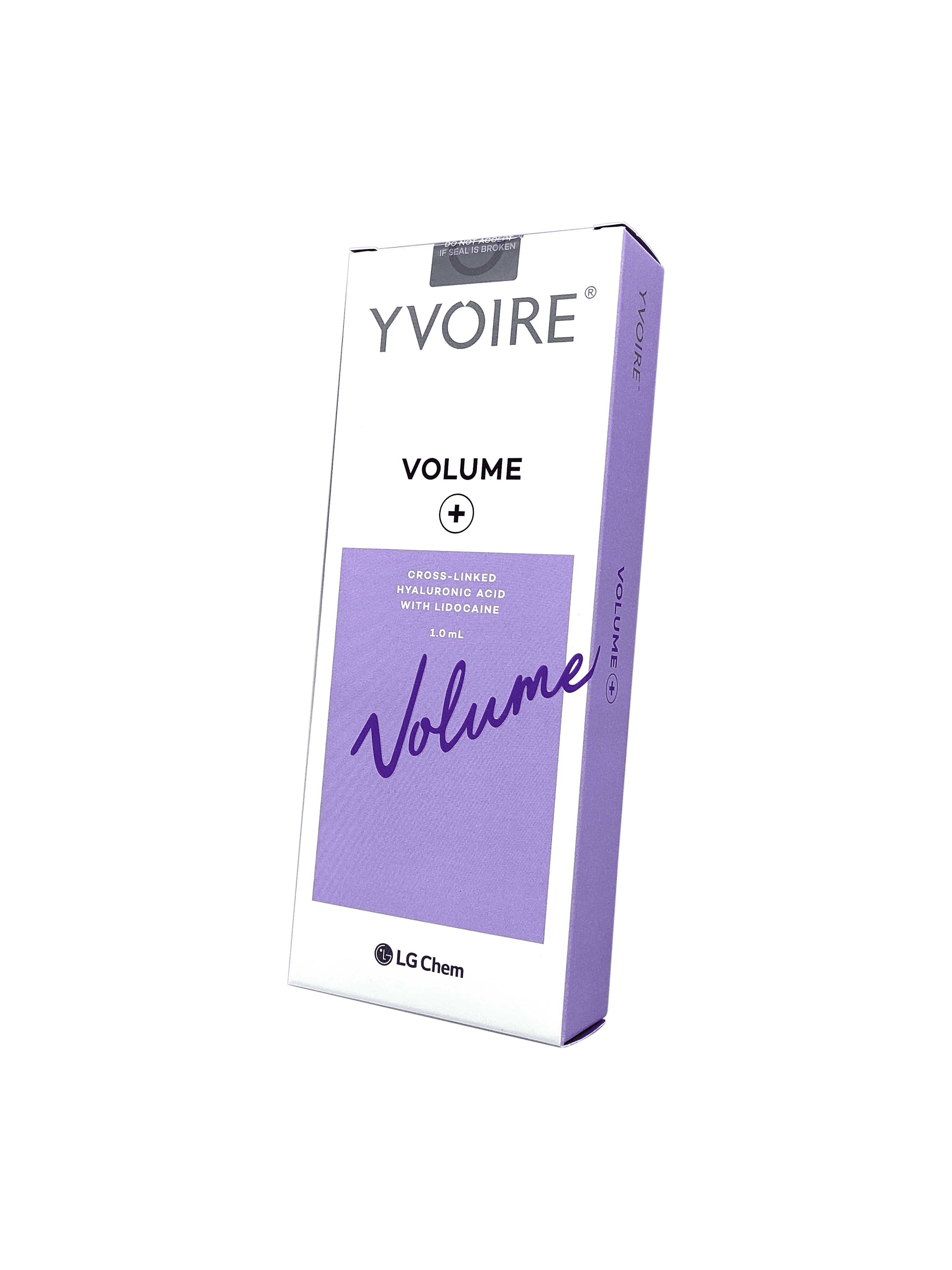 YVOIRE VOLUME high-density hyaluronic acid filler for volume restoration and facial contouring.