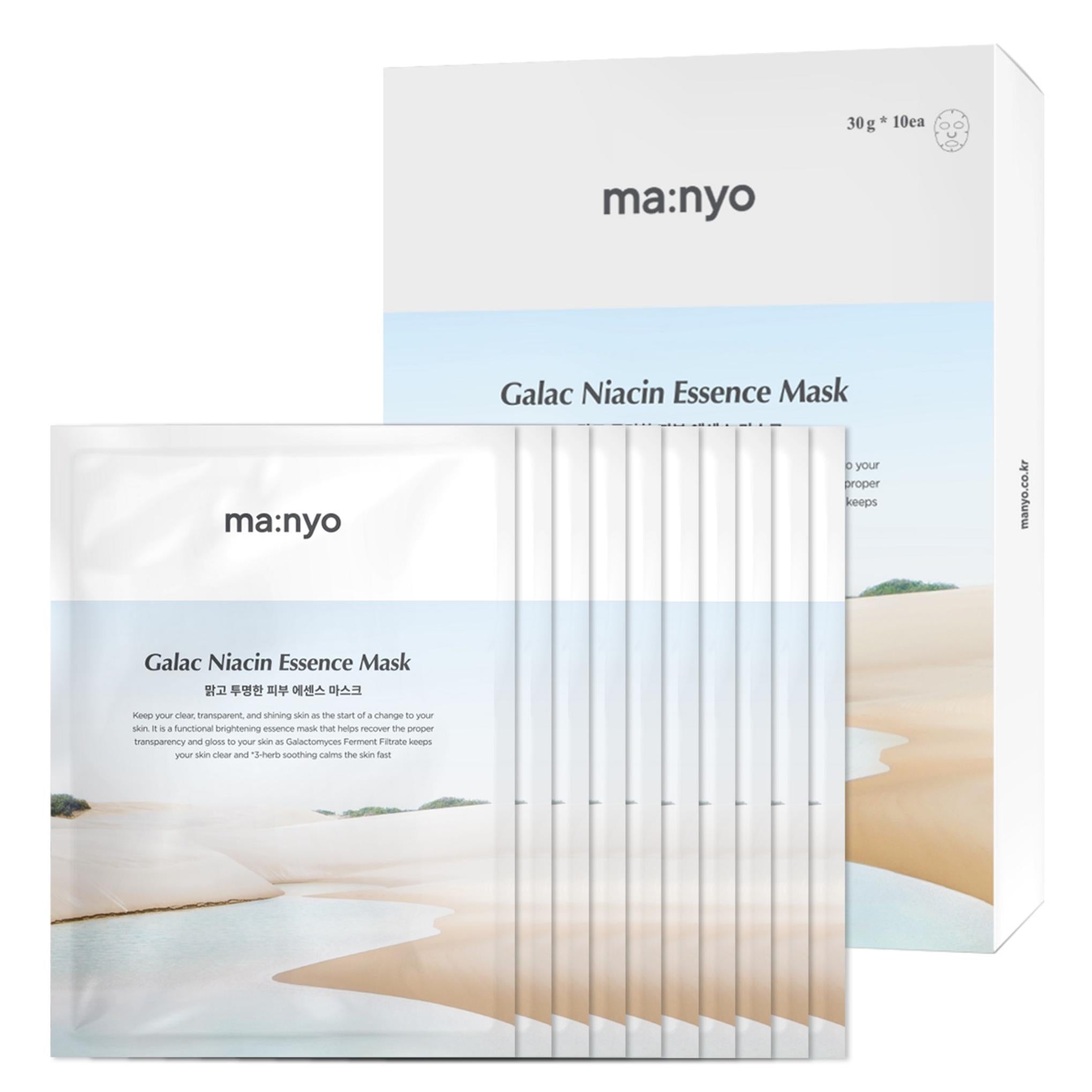 Mascarilla con esencia de niacina Galac de Manyo Factory