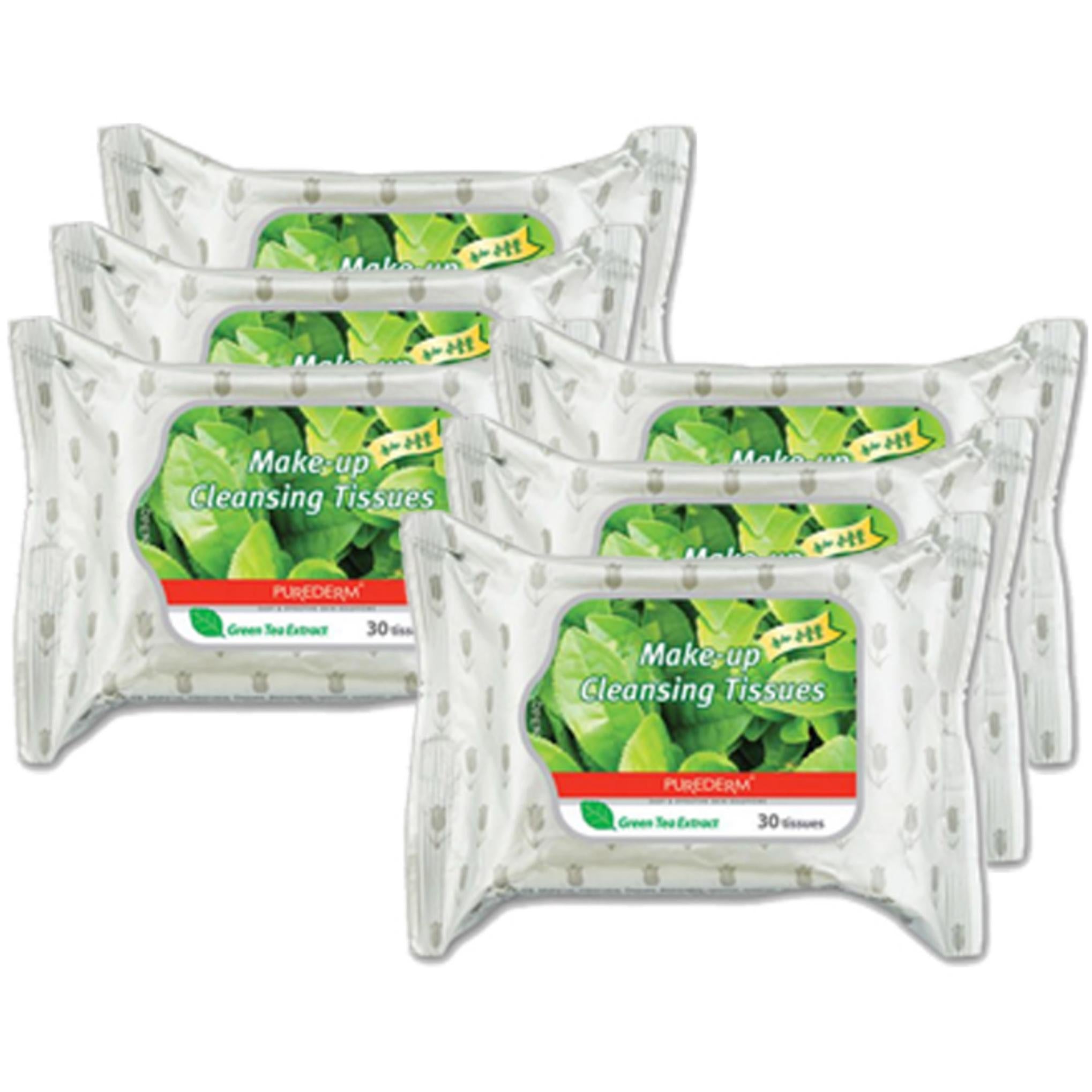 Toallitas limpiadoras de té verde Purederm