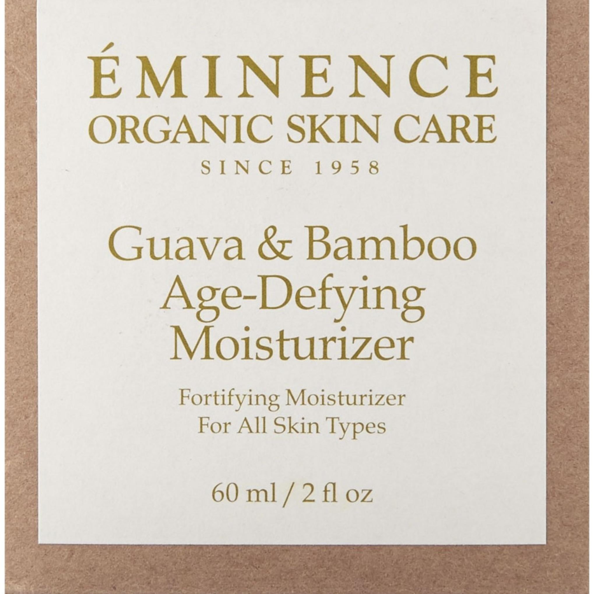 Crema hidratante antienvejecimiento Eminence de guayaba y bambú