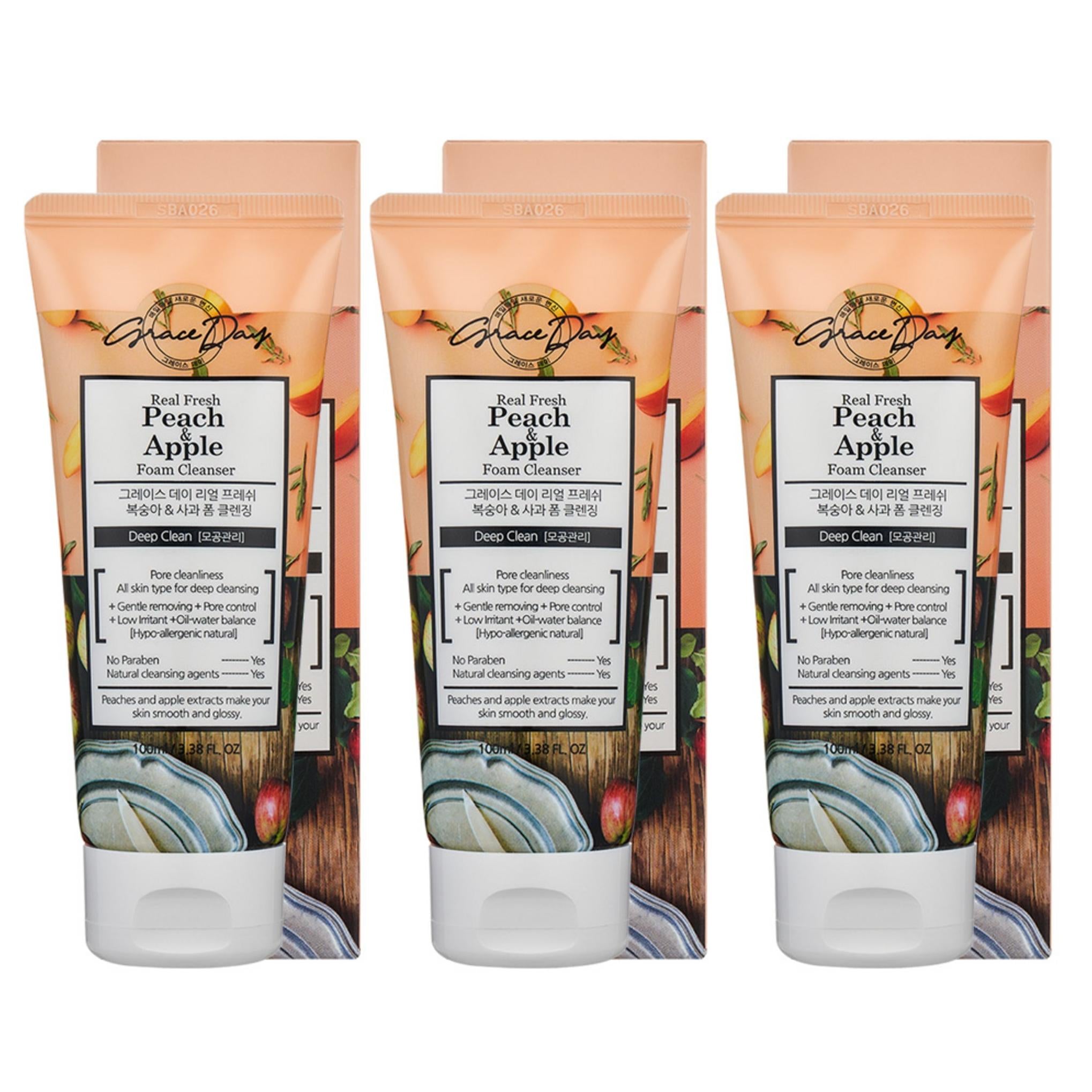 Graceday Real Fresh Peach & Apple Foam Cleansing