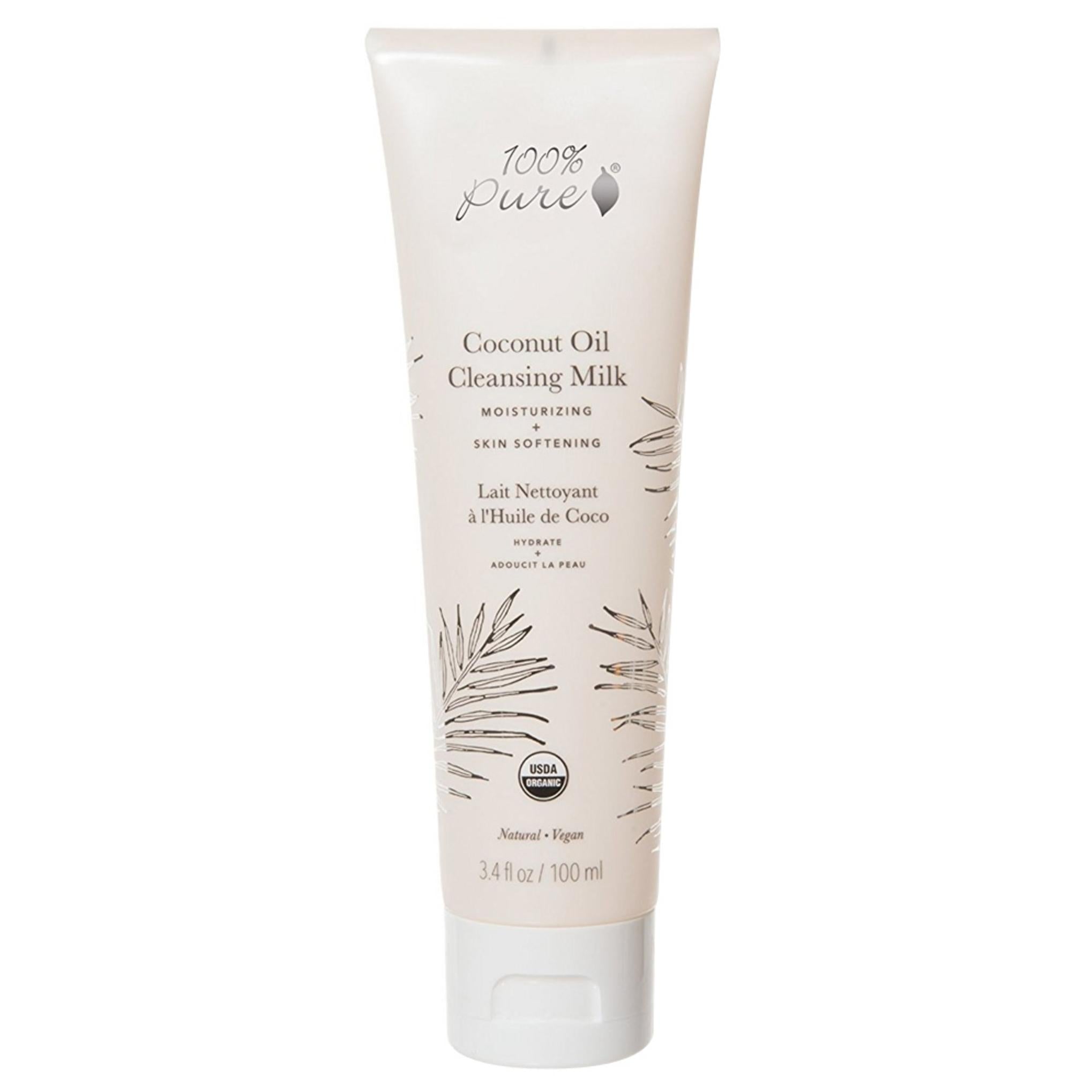 Увлажняющее очищающее молочко на 100% чистом кокосовом масле
