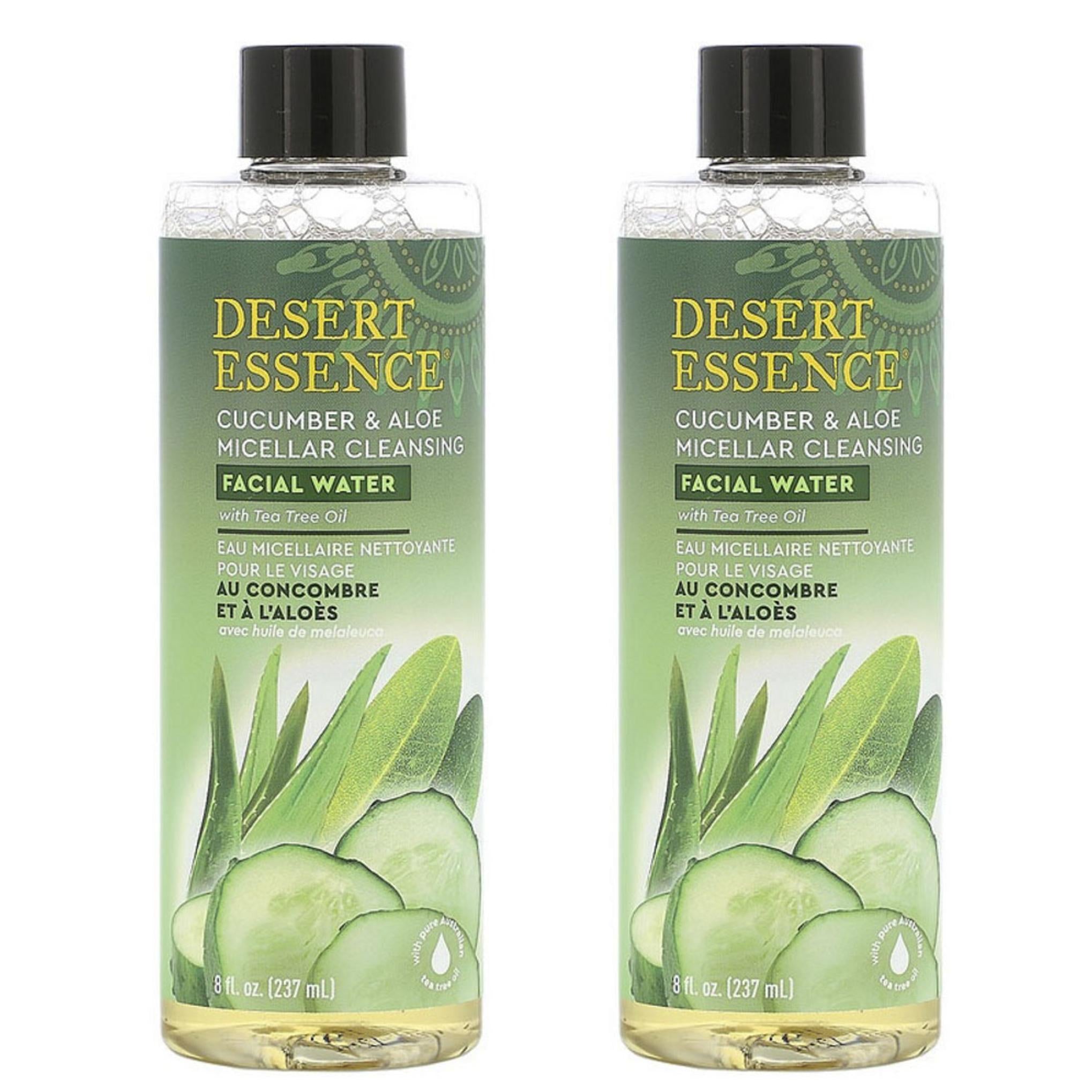 Desert Essence Acqua Micellare Detergente Viso Cetriolo e Aloe