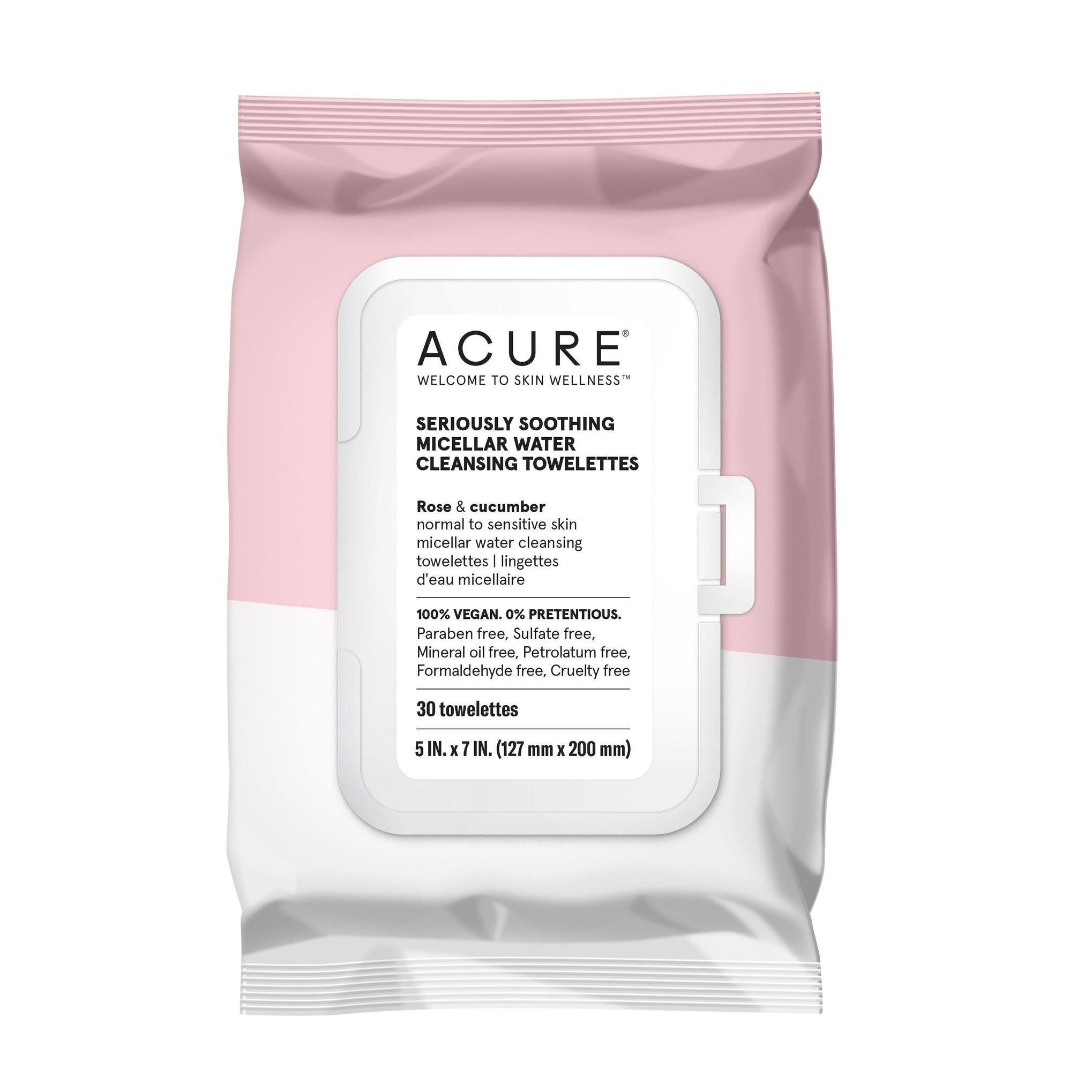 Acure Seriously Soothing Micellar Water Cleansing Towelette