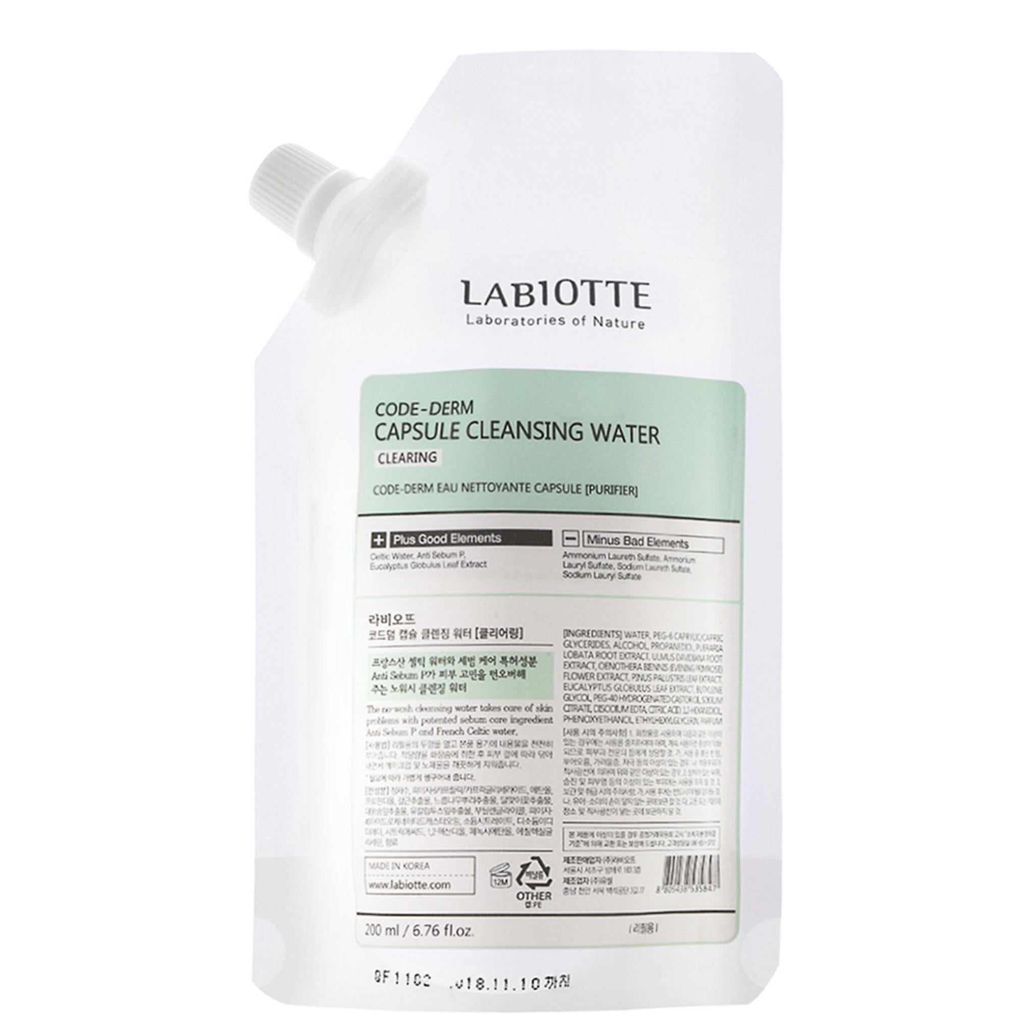 Labiotte Codederm Capsule Acqua Detergente Ricarica Cancellazione