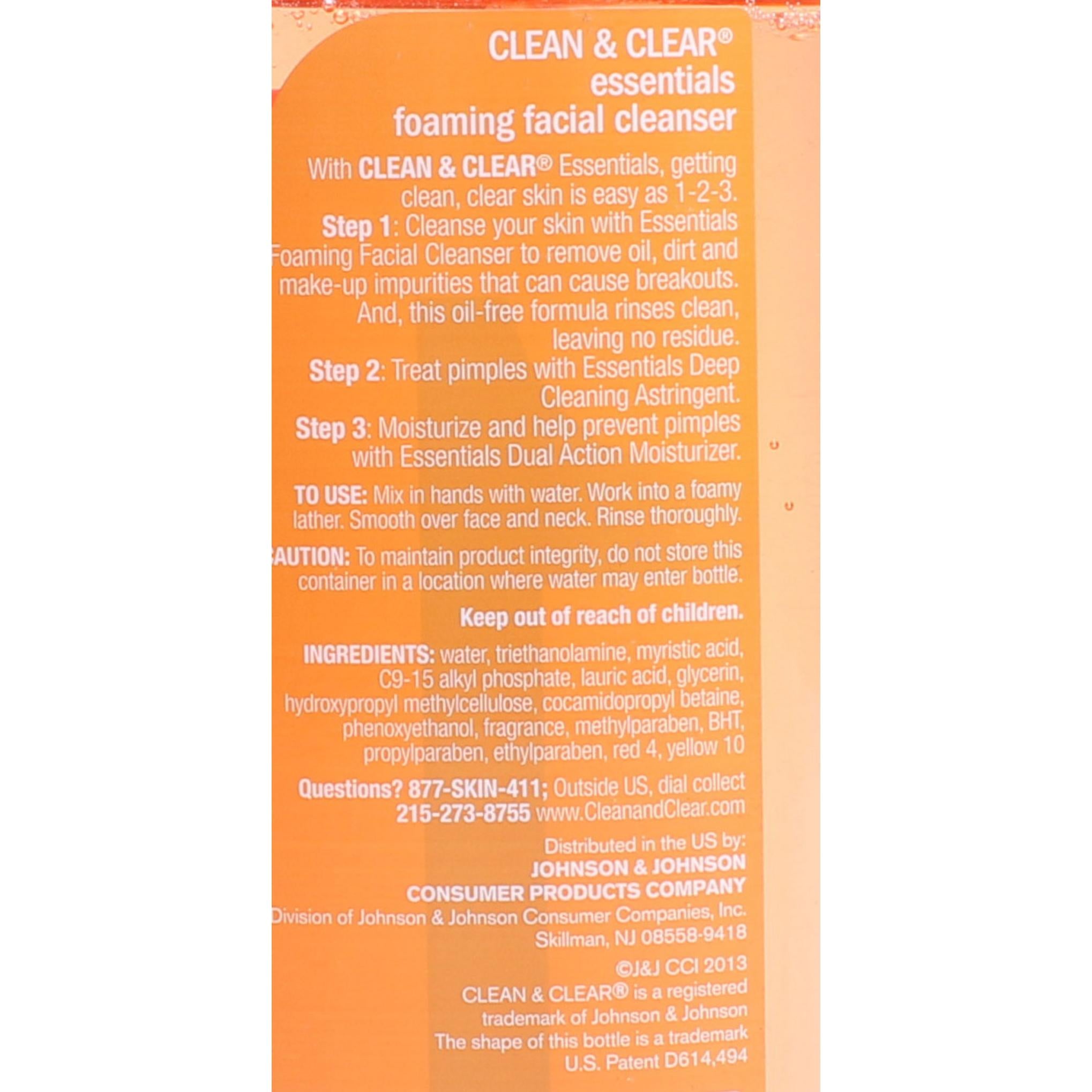 Detergente schiumogeno essenziale per il viso Clean & Clear