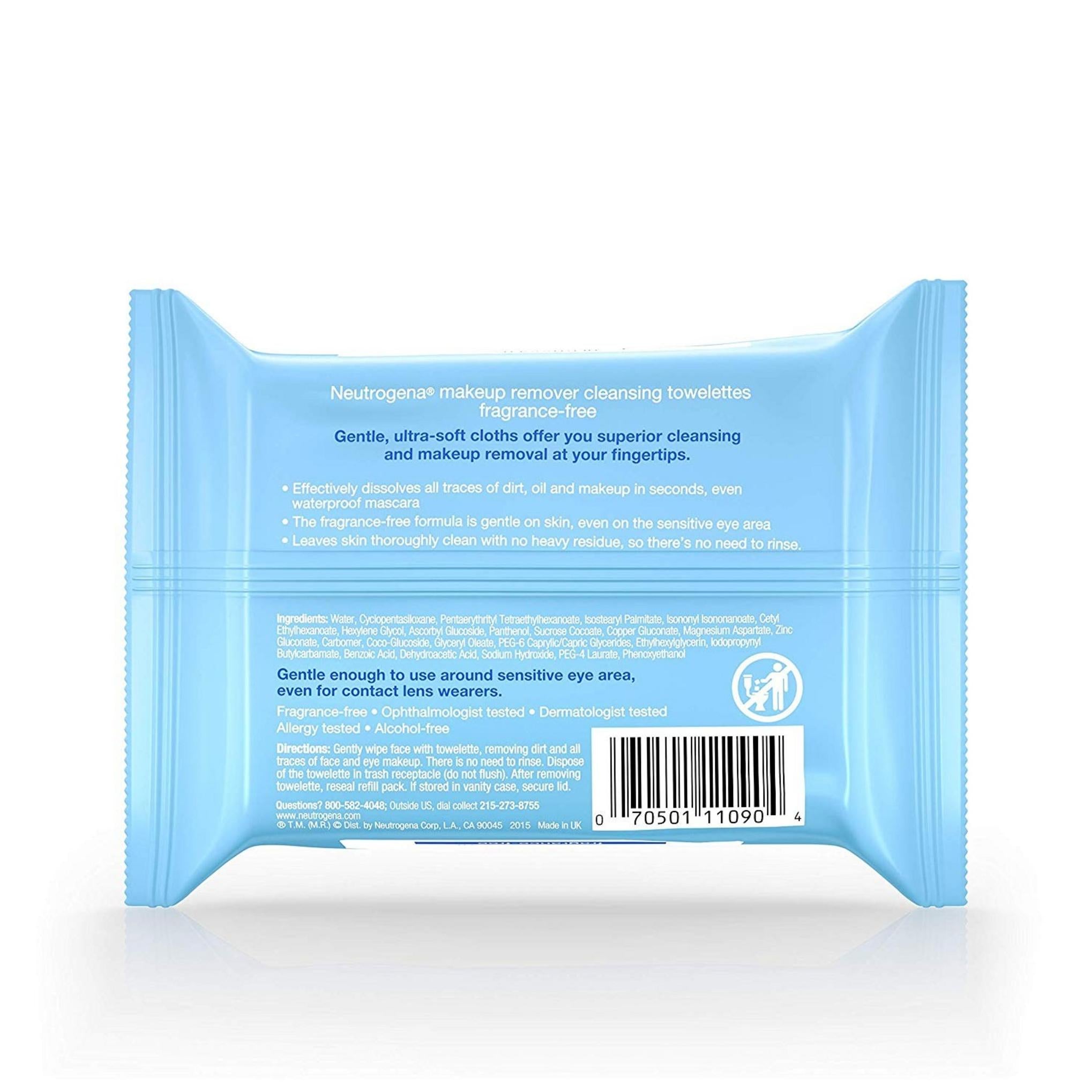 ニュートロジーナ メイク落とし クレンジングタオル