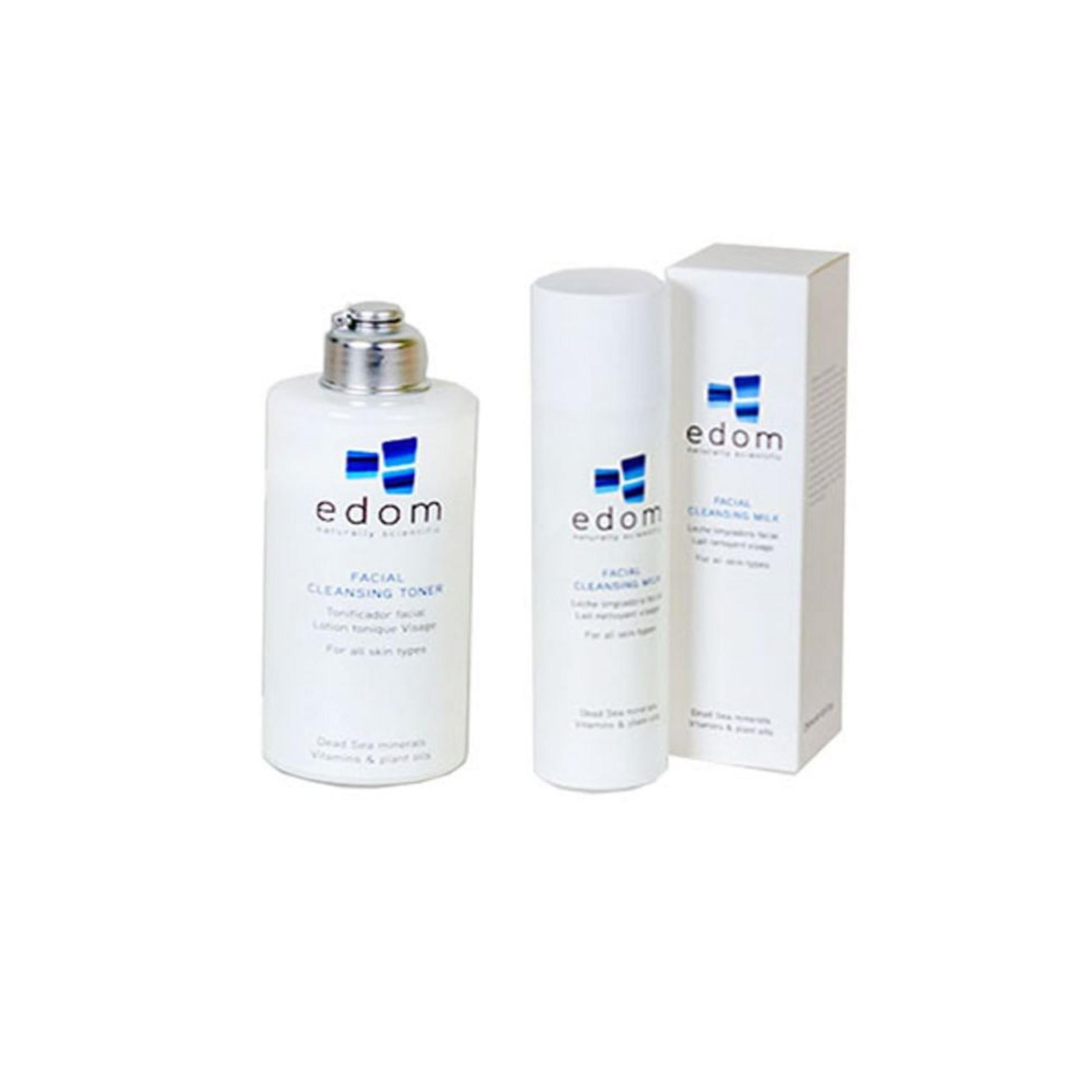 Conjunto de limpeza cosmética com sal do Mar Morto Edom