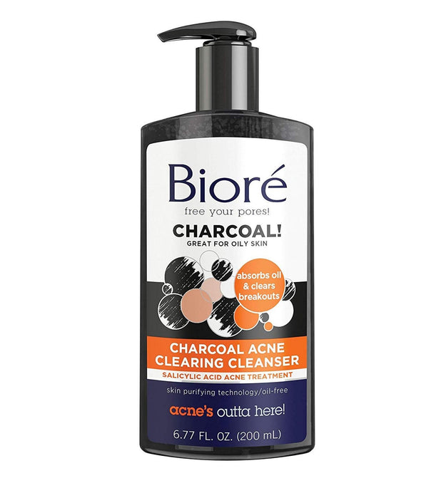 Limpiador de carbón activado para el acné de Biore