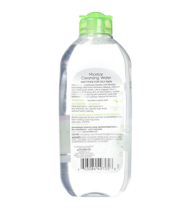 Agua micelar limpiadora Skin Active de Garnier