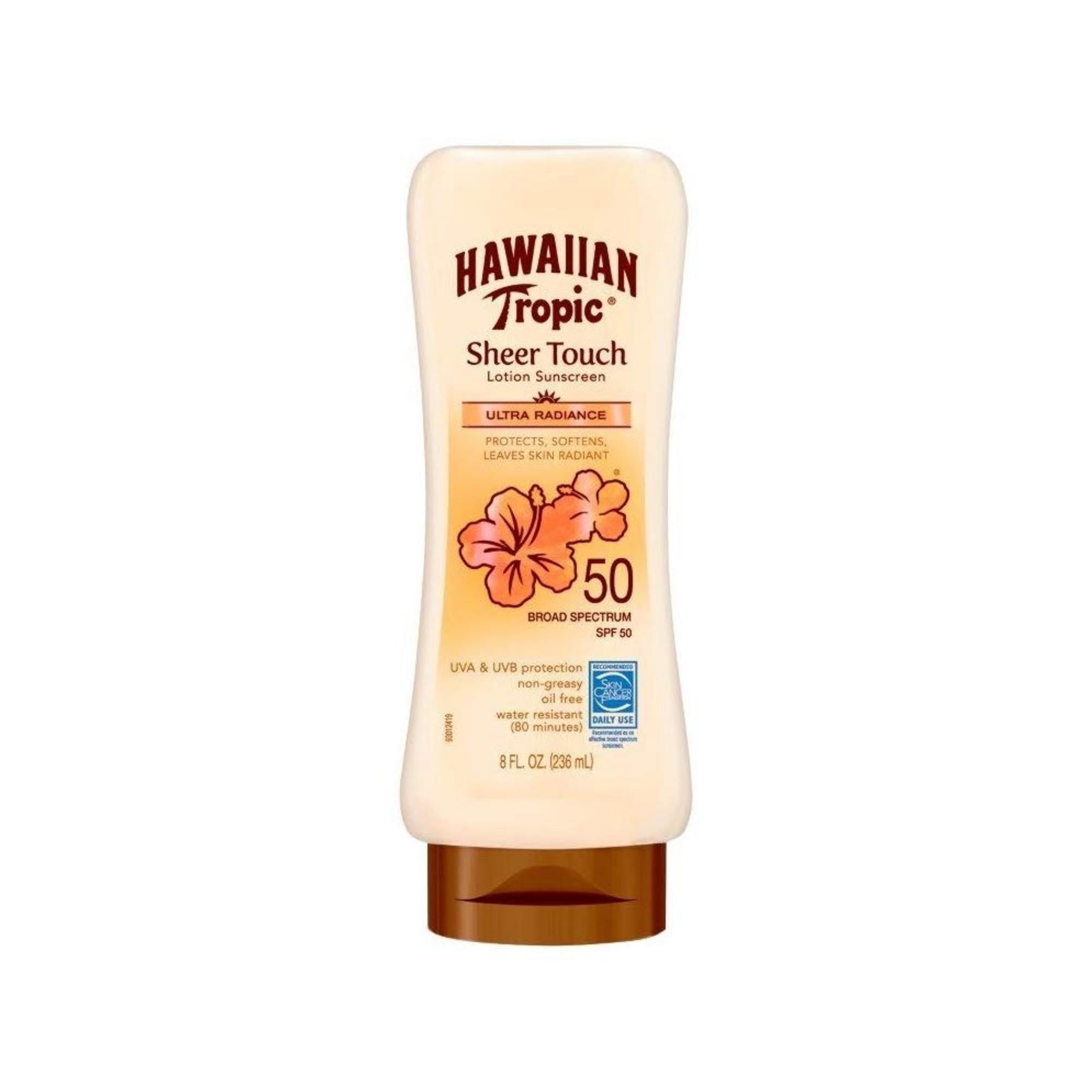Loción protectora solar Hawaiian Tropic Shea Touch FPS 50