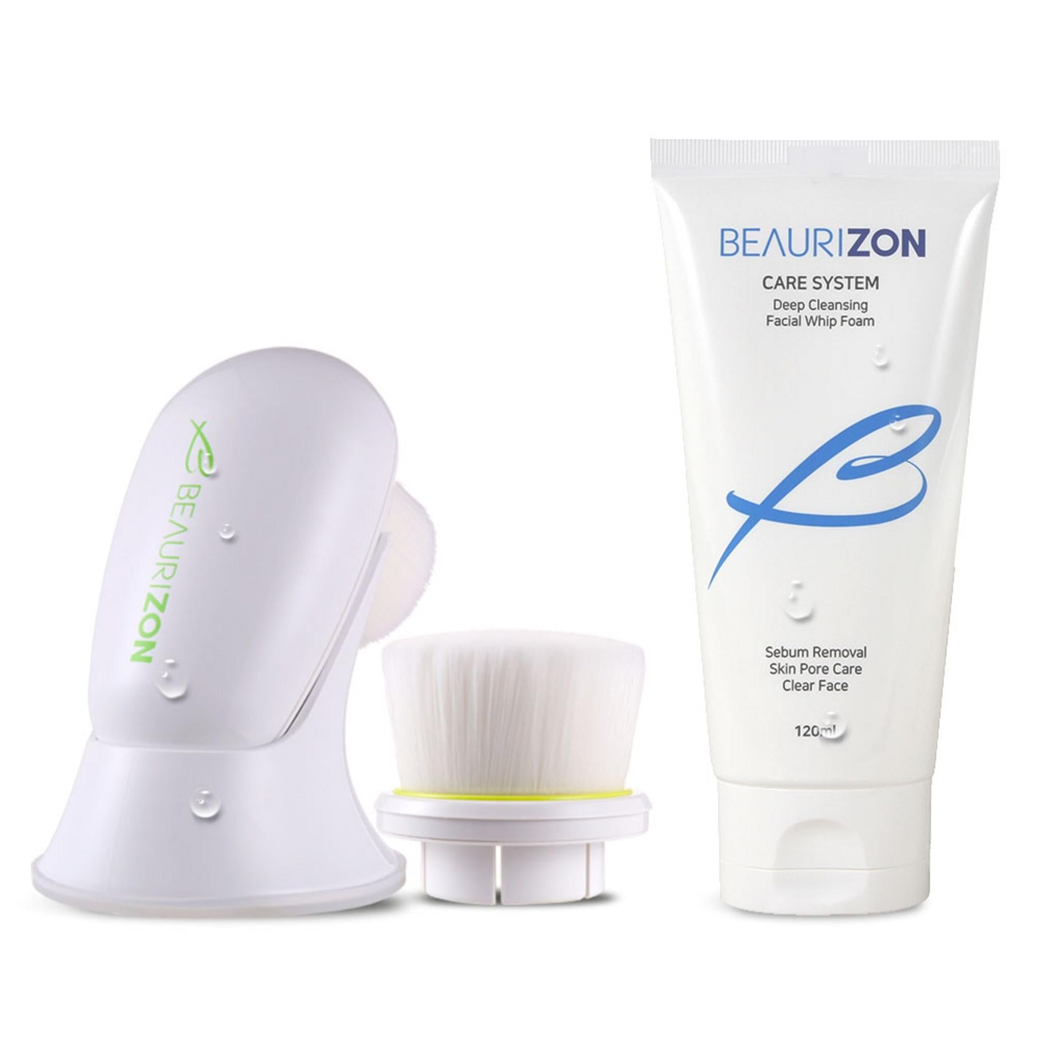 Beurizen Pore Brush + Recarga + Espuma de Chicote Facial Limpeza Profunda 120ml