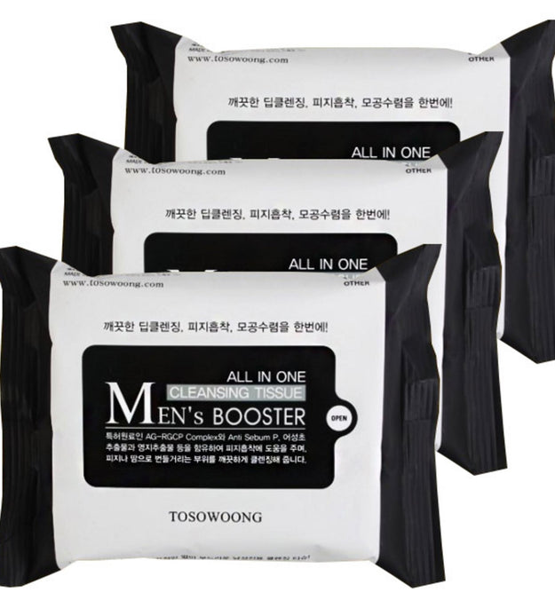 Tosowoong Men's Booster All-in-One Cleansing Tissue