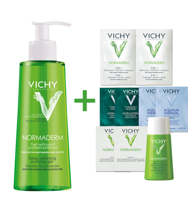 Gel nettoyant à l'acide faible de Vichy