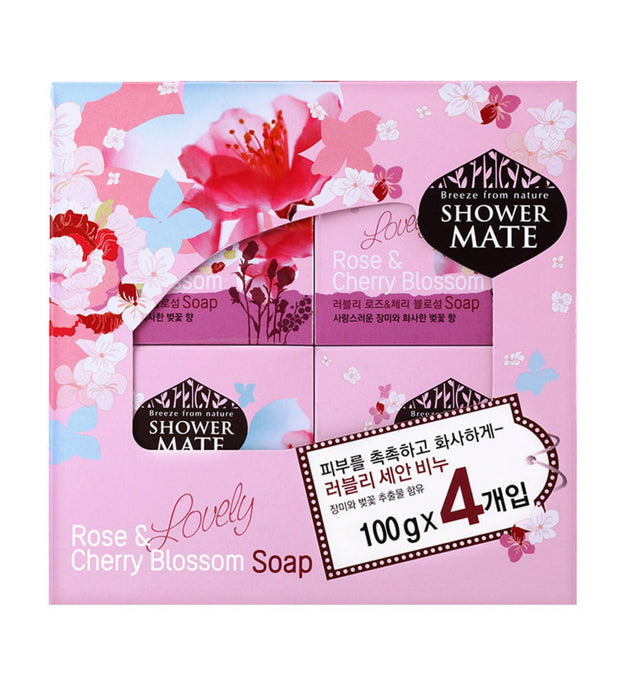 シャワーメイト ラブリーローズ&桜 洗顔石鹸