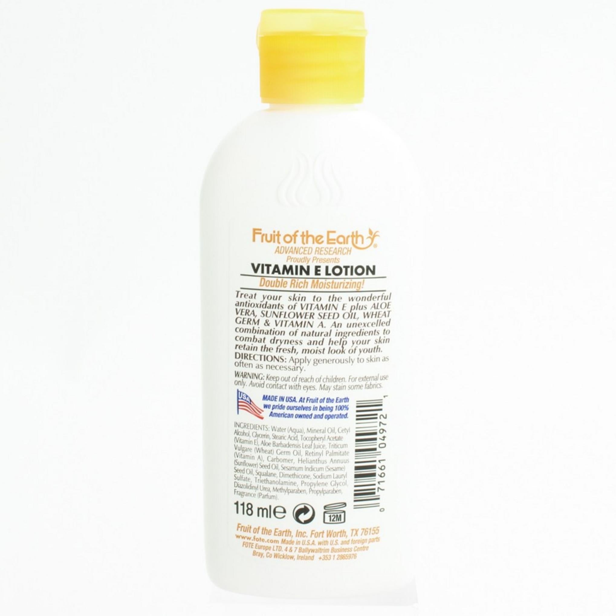 Loção de Cuidados para a Pele com Vitamina E Fruit of the Earth