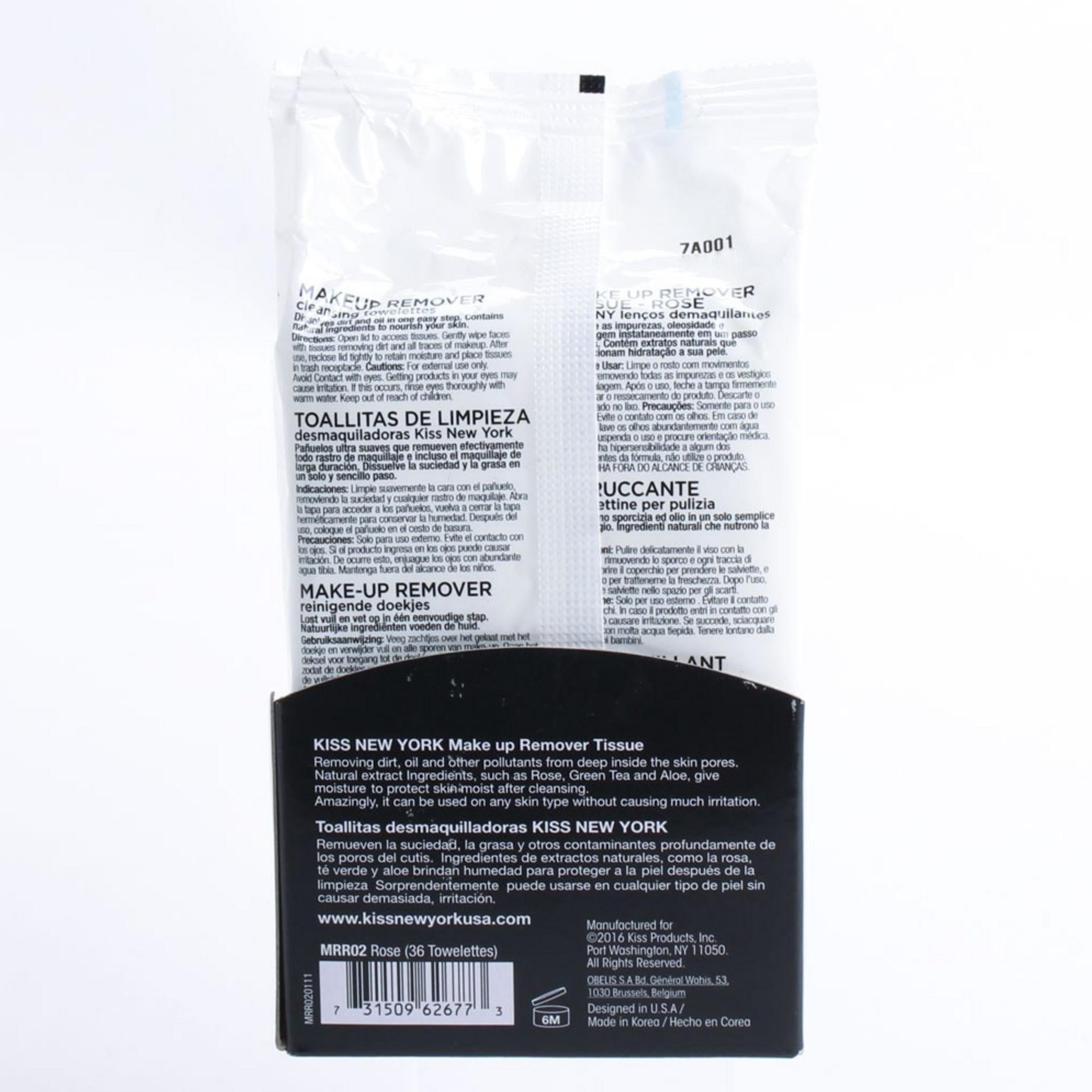 キス メイク落とし クレンジングタオレット ローズ