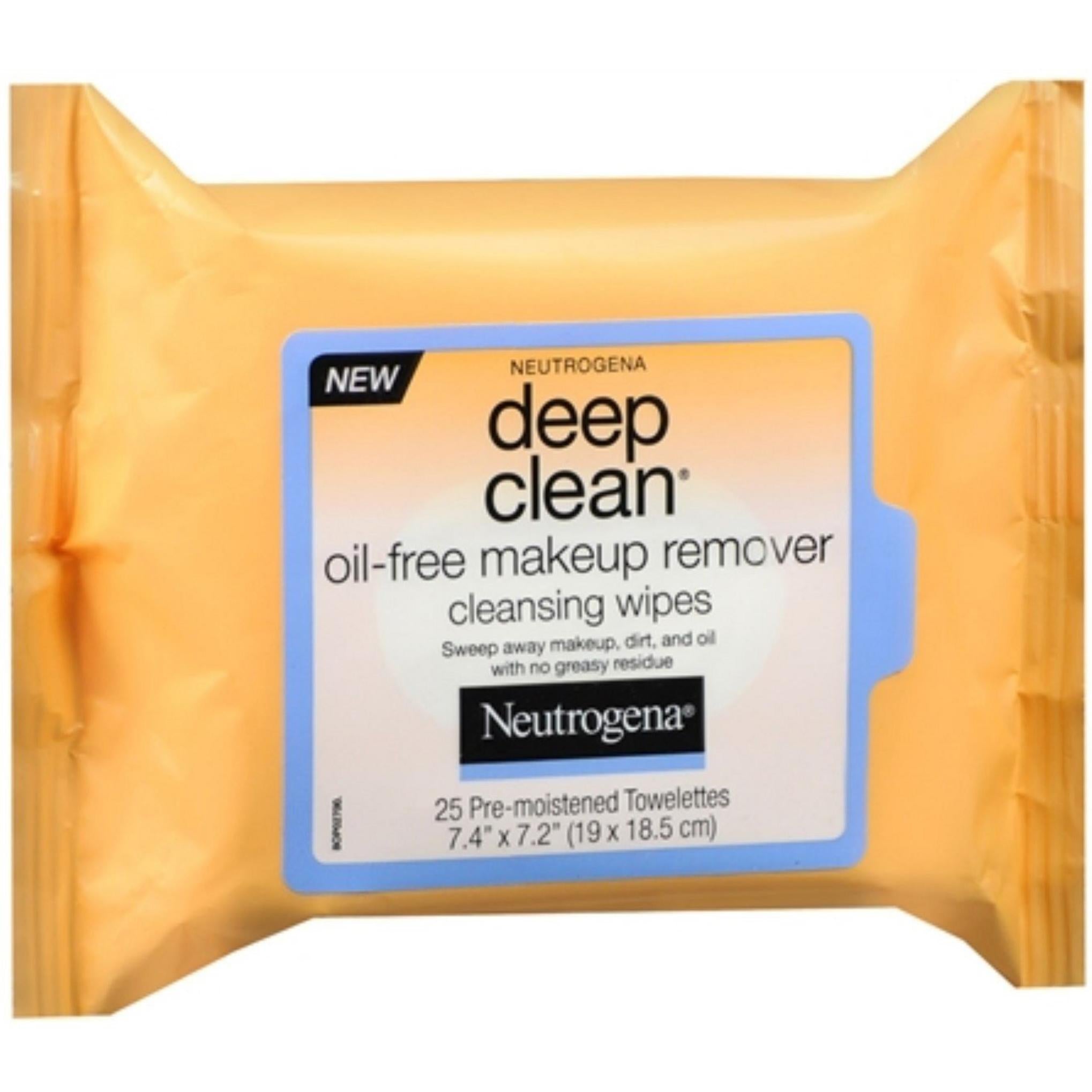 Toallitas desmaquillantes limpiadoras Neutrogena Deep Clean sin aceite