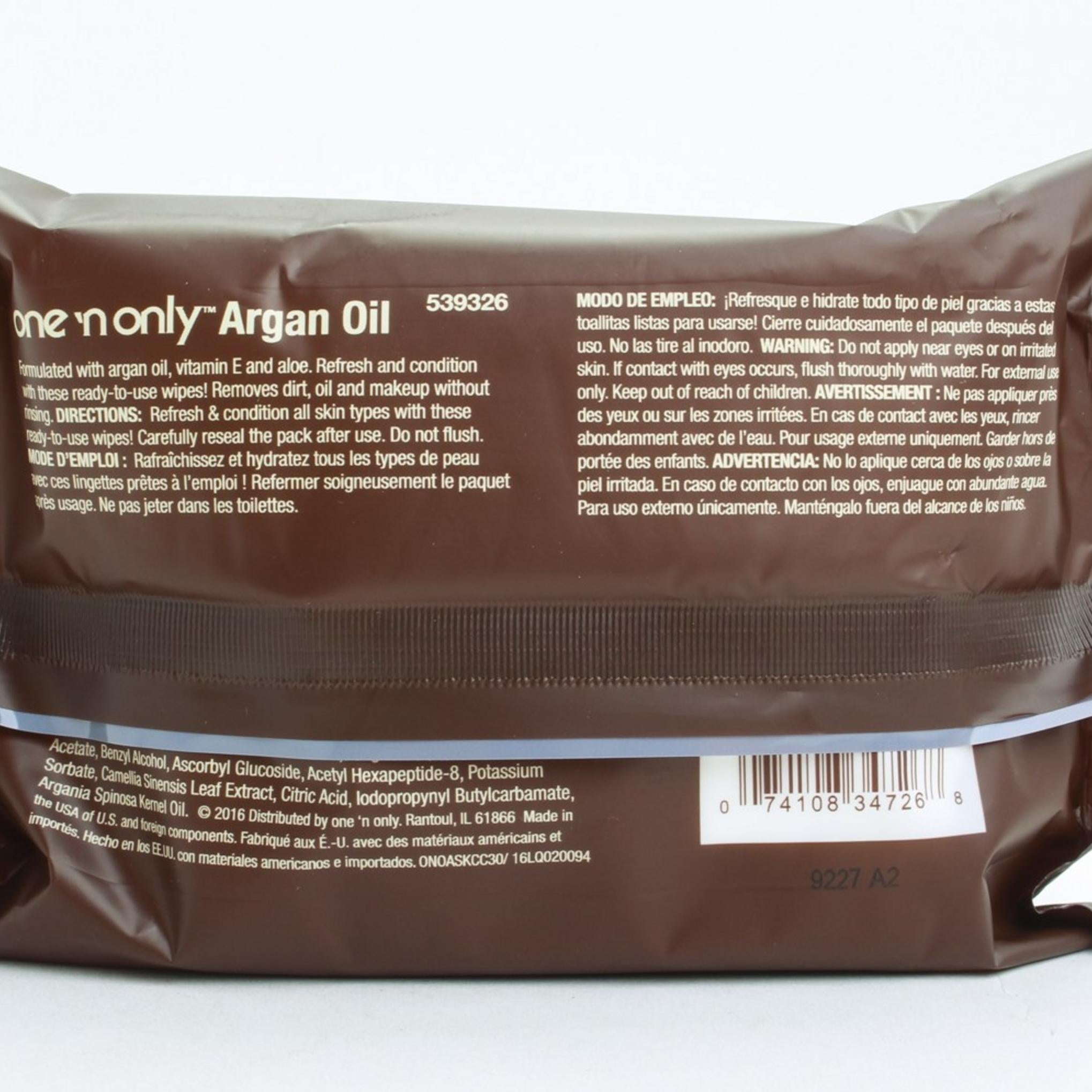 One&Only Argan Yağlı Makyaj Temizleme Bezi