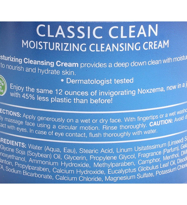 Noxzema Classic Clean Crema Limpiadora Hidratante