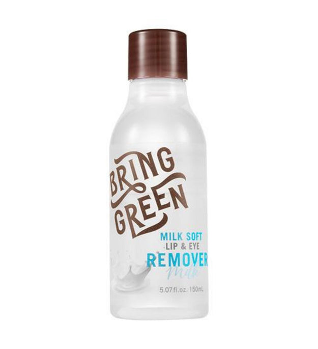 Desmaquillante suave para labios y ojos Bring Green Milk