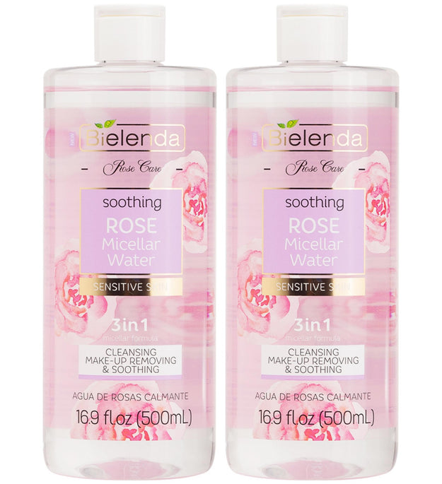 Мицеллярная очищающая вода Bielenda Rose