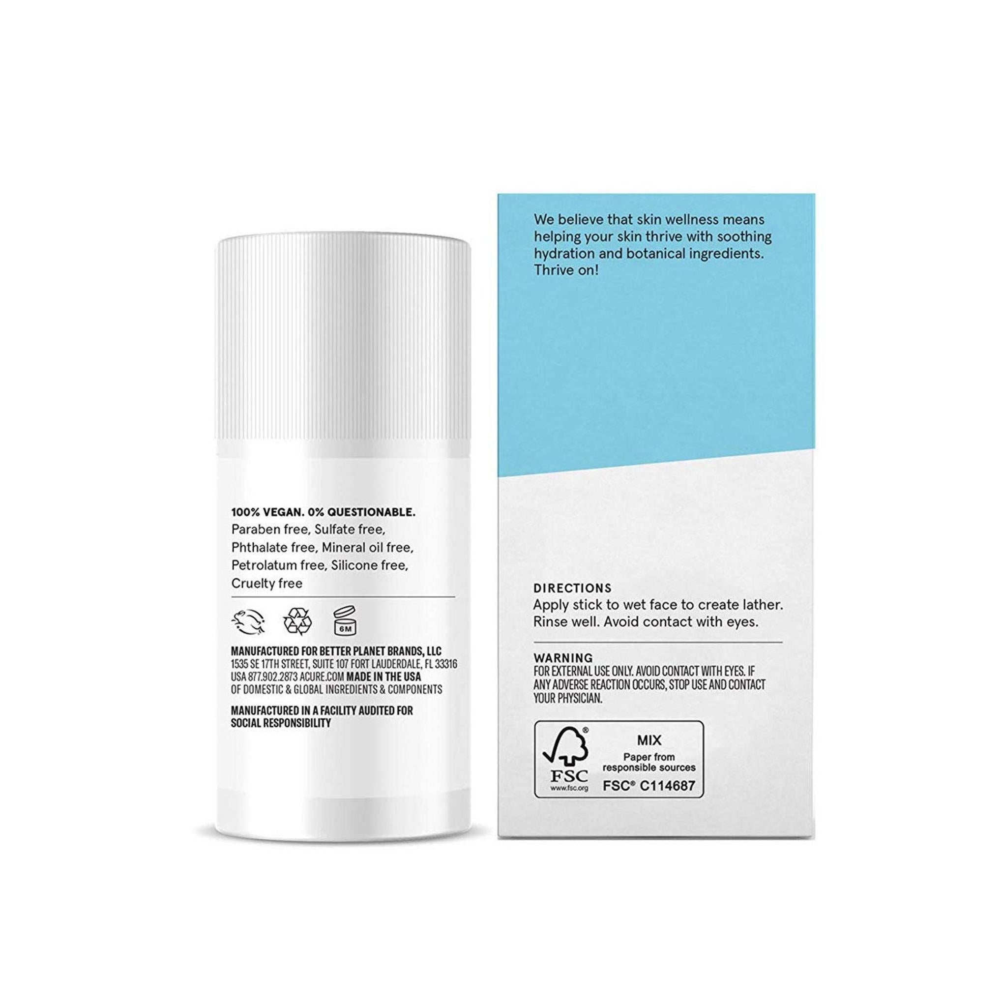 Acure Incredible Clear Cleansing Stick