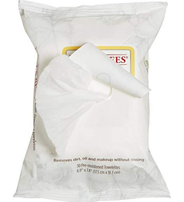 Burt's Bees Facial Cleansing Towelette Sensitive Skin Cotton Extract 17.5 x 18.7cm