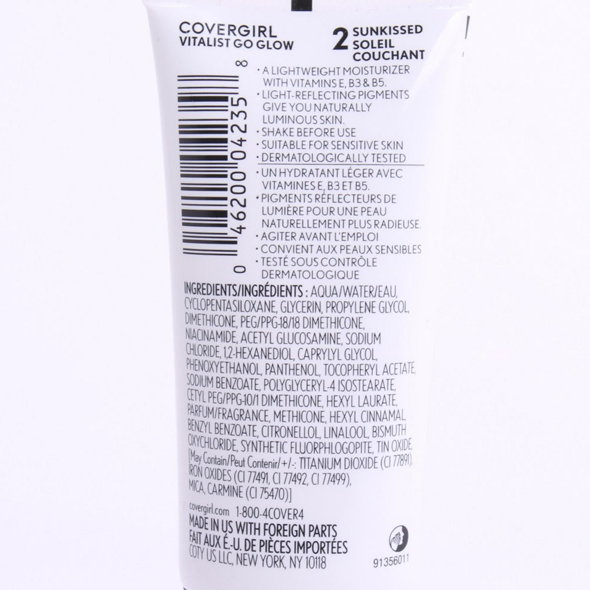 لوشن Covergirl Vitalist Go Glow Luminizing Sunkissed