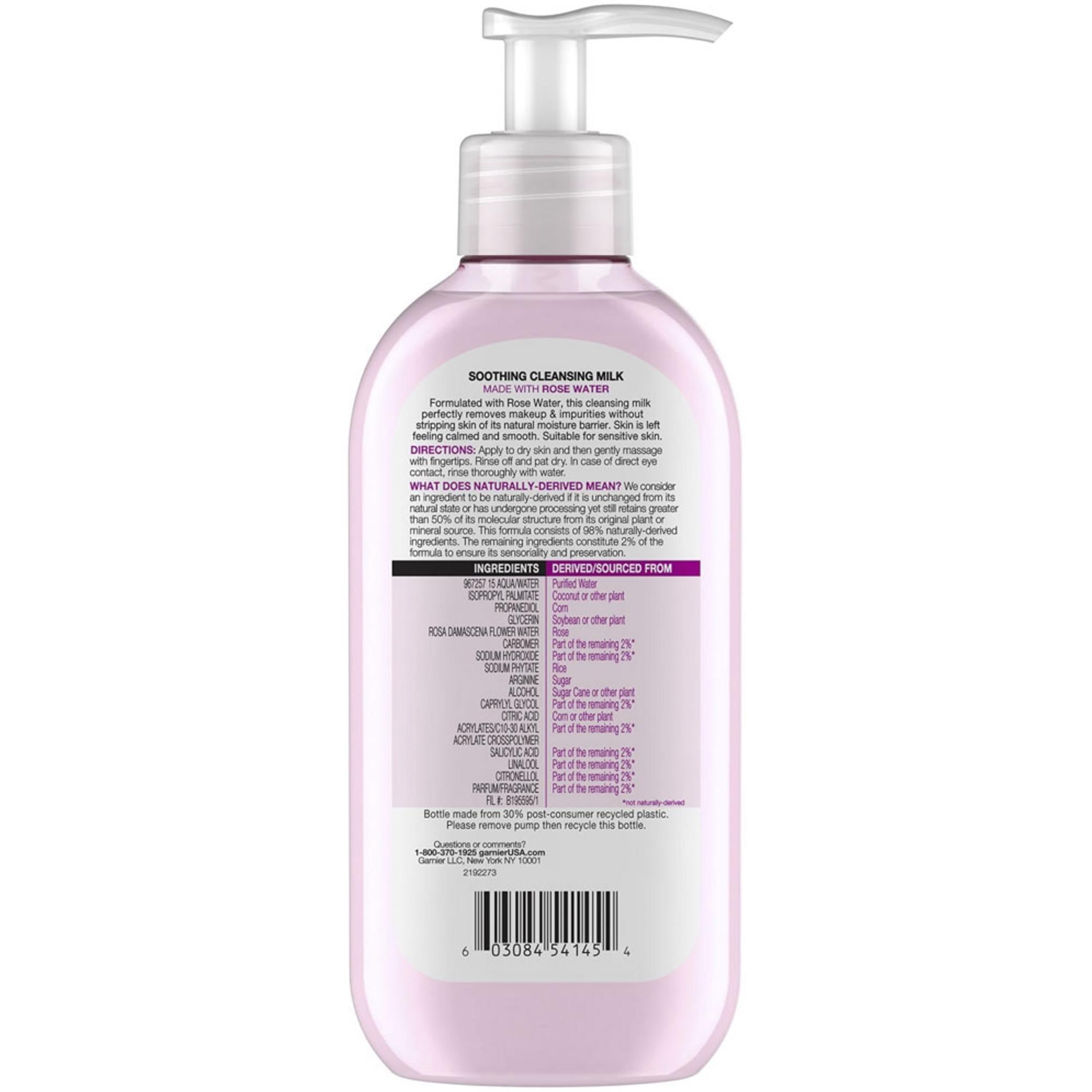 Garnier Skin Active Soothing Cleansing Milk Rose Water