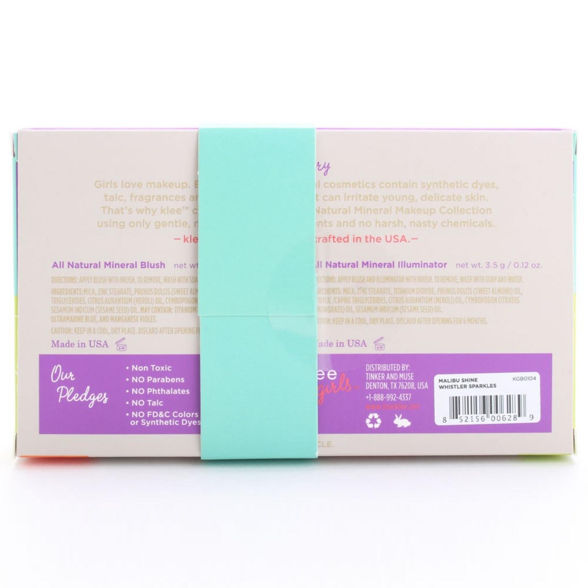 Klee Girls Natural Mineral Blush & Illuminator Duo Malibu Shine