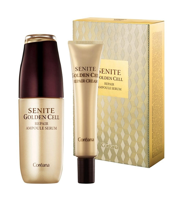 Coreana Senite Golden Cell Repair Ampoule Serum Ampoule Serum 45ml + 1p