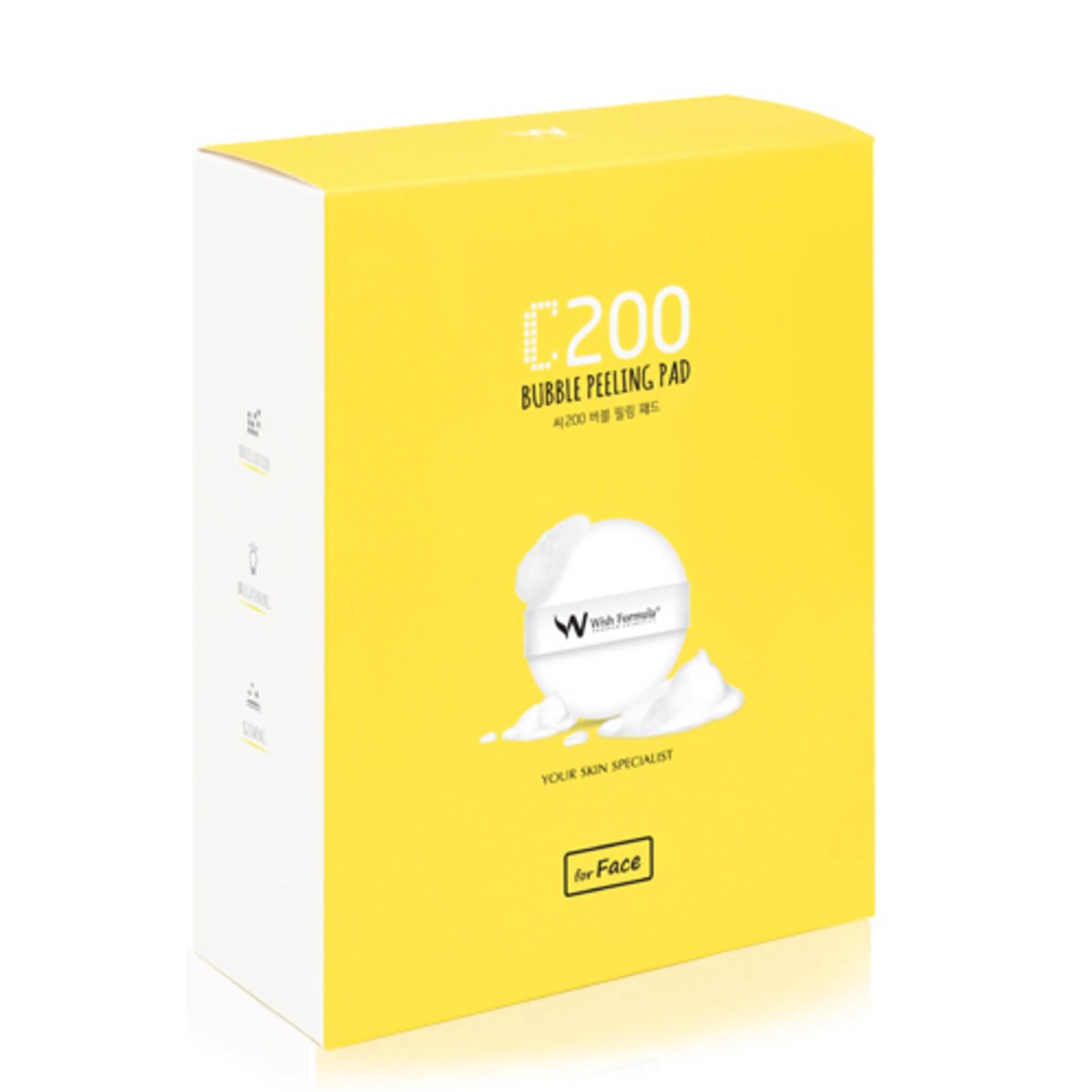 Almohadilla exfoliante burbuja Wish Formula C200 4p