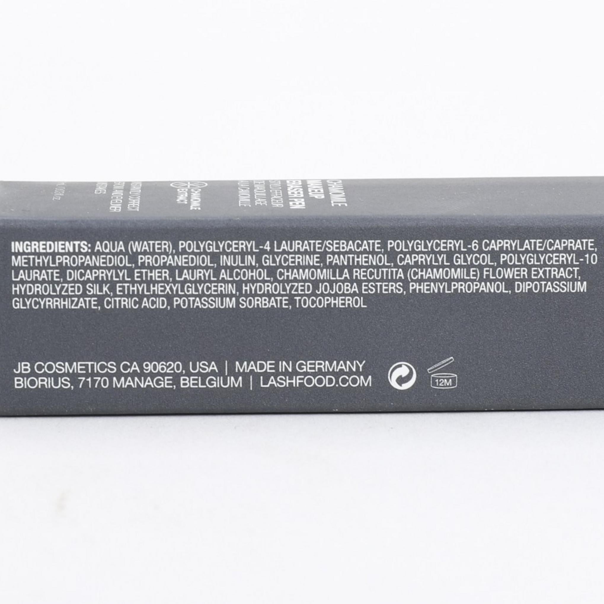 Penna per cancellare il trucco alla camomilla Lash Food da 1 ml