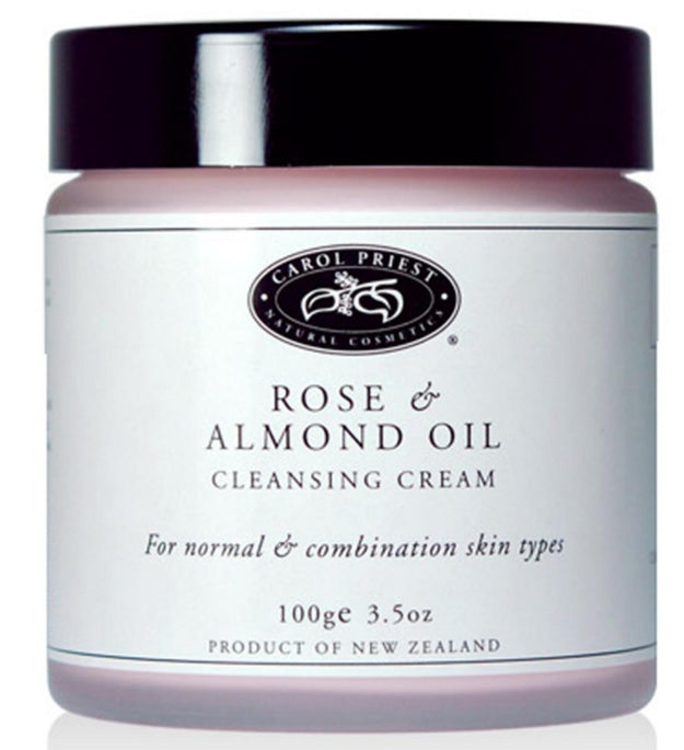 Crema limpiadora con aceite de almendras y rosas de Carol Priest