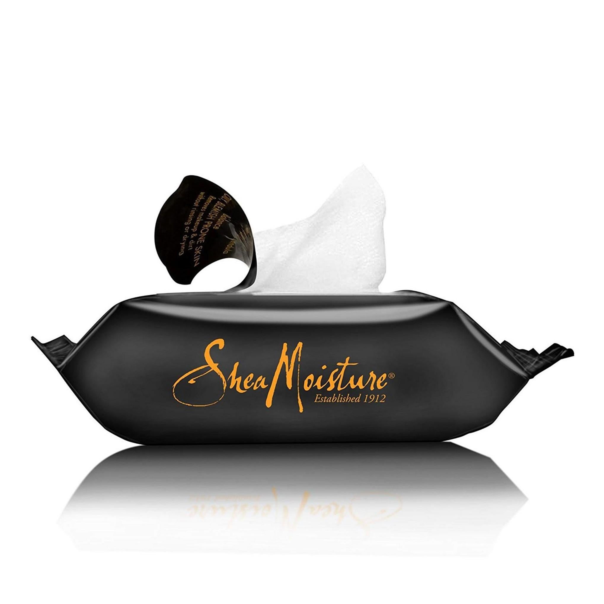 Feuille de visage clarifiante au savon noir africain Shea Moisture 17.8 x 19.1cm