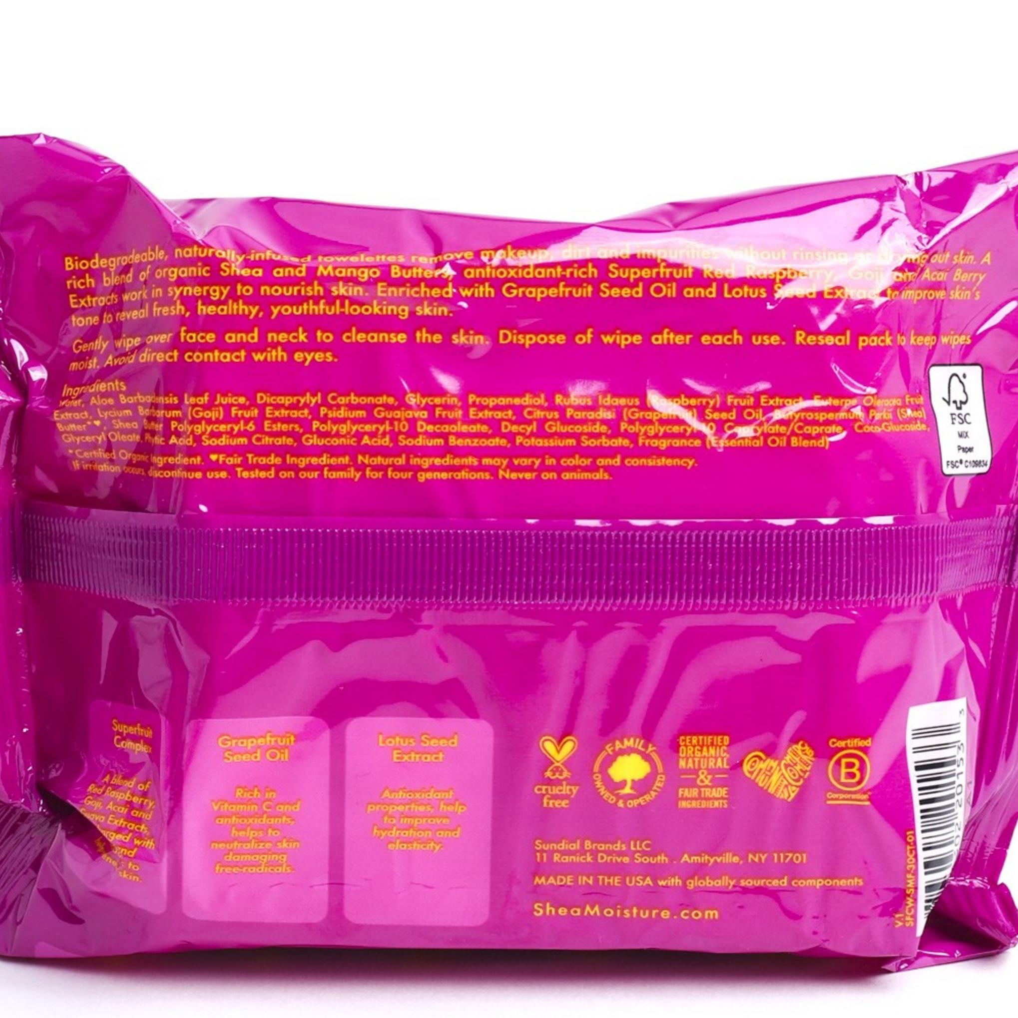 Shea Moisture Superfruit Multivitamin Renewal Gesichtstuch