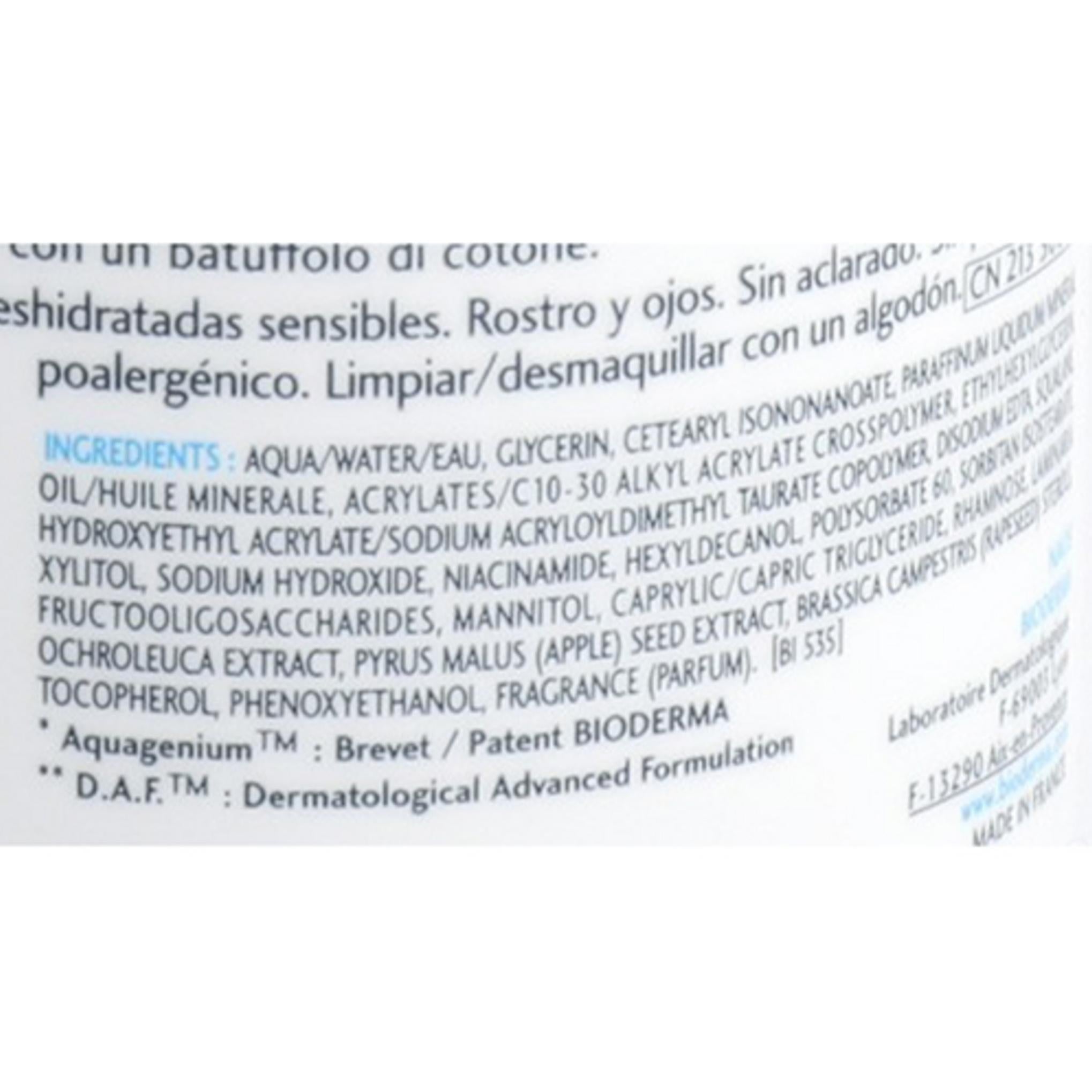 Bioderma Hydrabio Leche Limpiadora Hidratante Re