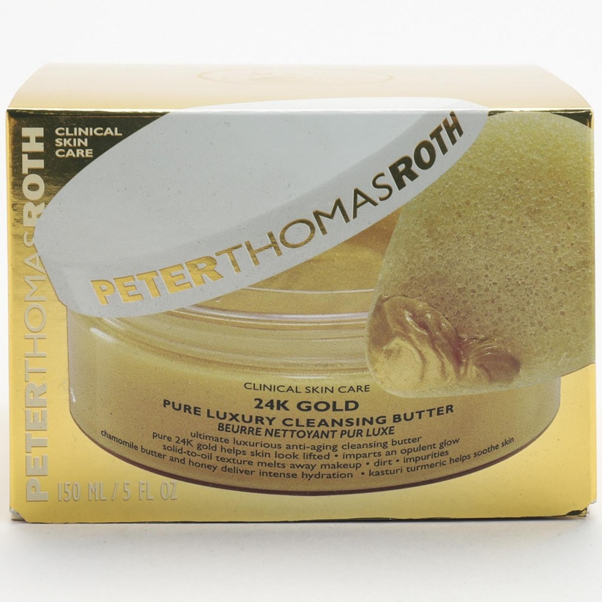 زبدة التنظيف الفاخرة النقية من الذهب عيار 24 قيراط من بيتر توماس روث