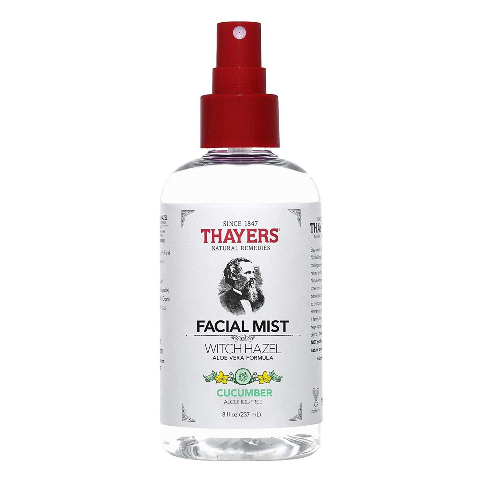 Thayers Hamamélis Tónico Facial Sem Álcool Névoa Facial Pepino