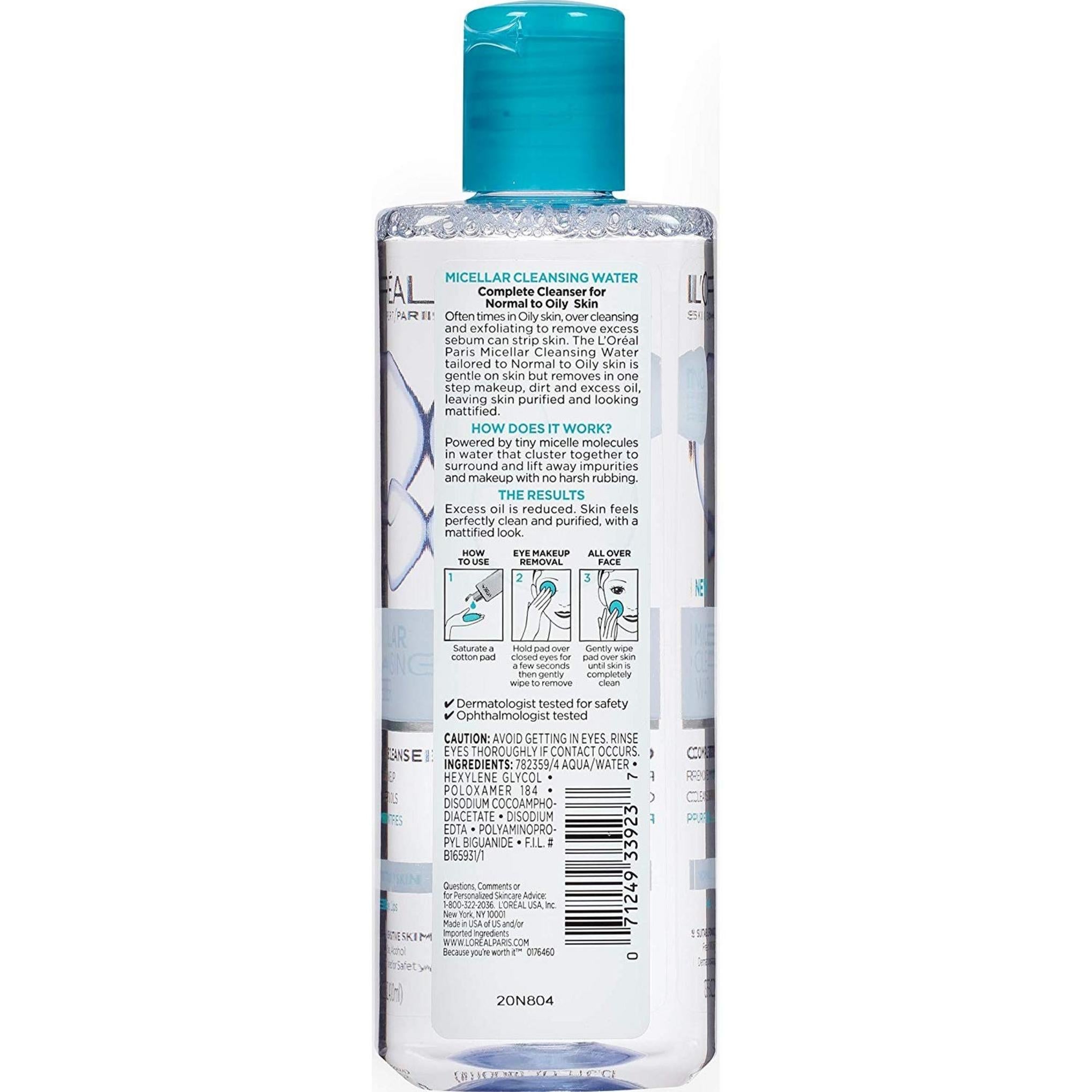 L'Oreal Micellar Cleansing Water Normal to Oily Skin