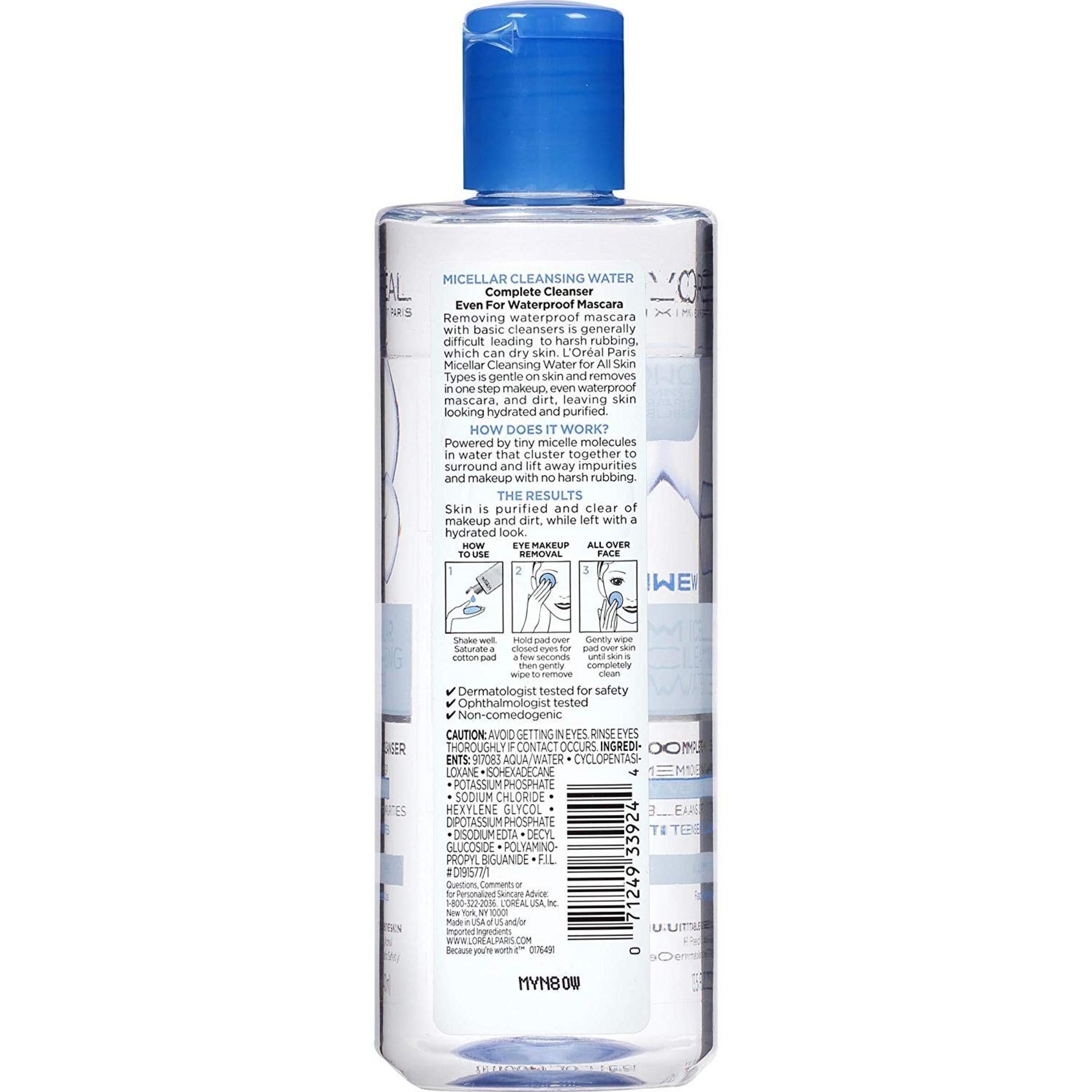 L'Oreal Мицеллярная очищающая вода для всех типов кожи