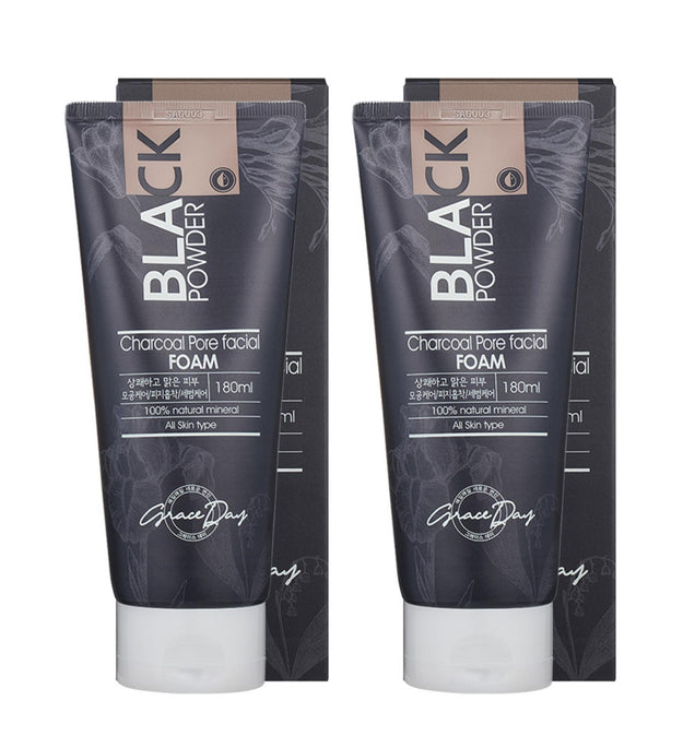 Graceday Black Powder Charcoal Pore Care Gesichtsreinigungsschaum