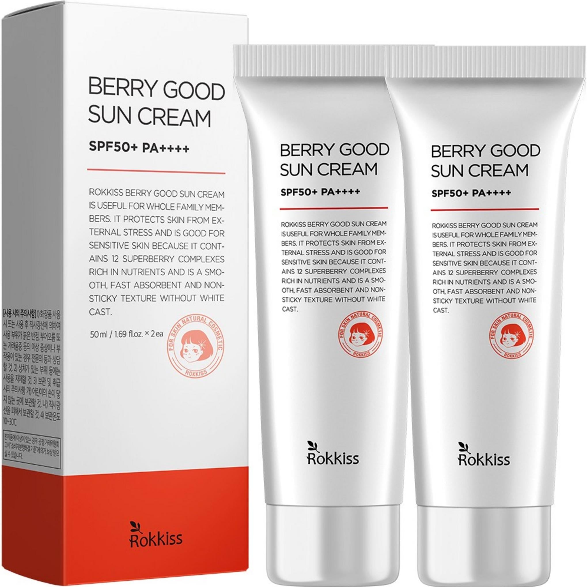 Rocky's Berry Good Bio- und feuchtigkeitsspendende Sonnencreme SPF50+ PA++++