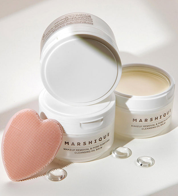 Marsique Blackhead Care Makeup Cleansing Oil Balm + Face Washing Brush