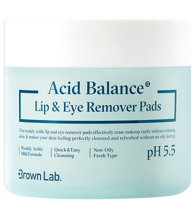 Brown Lab Acid Balance Lip & Eye Remover Pad 70p