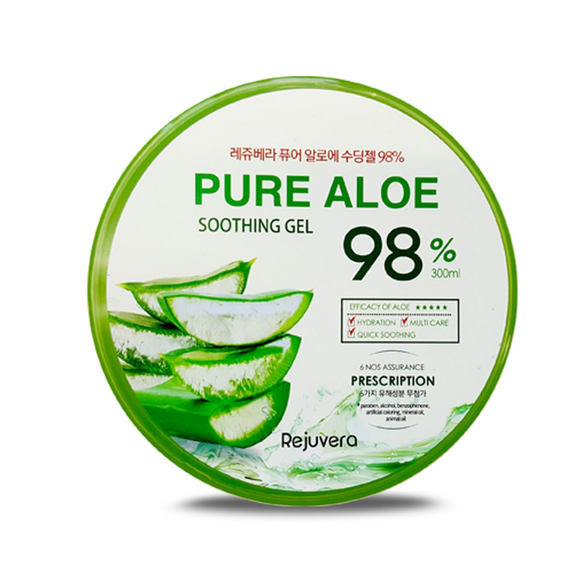 Gel calmante con aloe puro al 98 % de Rejuvera