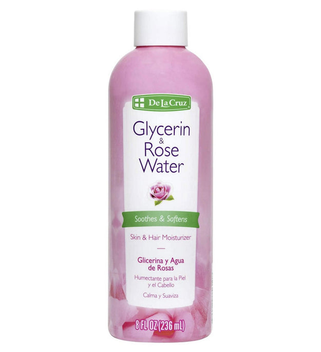 de la Cruz Glycerin & Rose Water Skin Hair Moisturizer